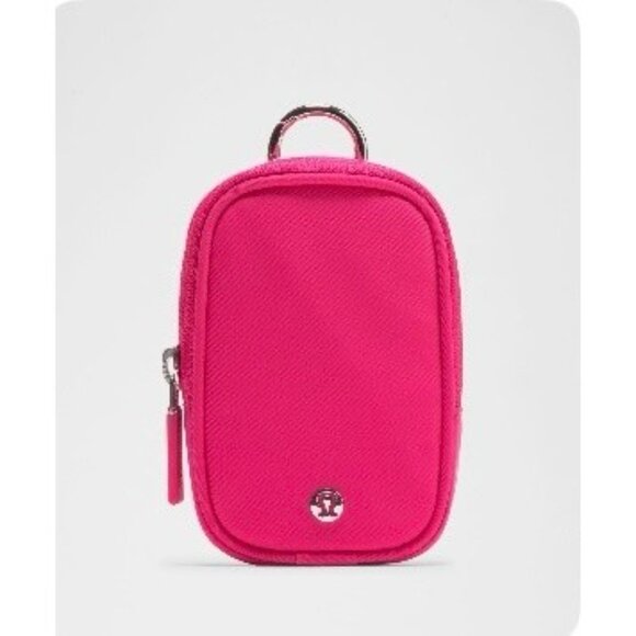 Lululemon Athletic Clippable Nano Pouch Passionate Pink NWT One Size - Picture 3 of 7